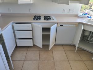 Fresh painted kitchen cabinets